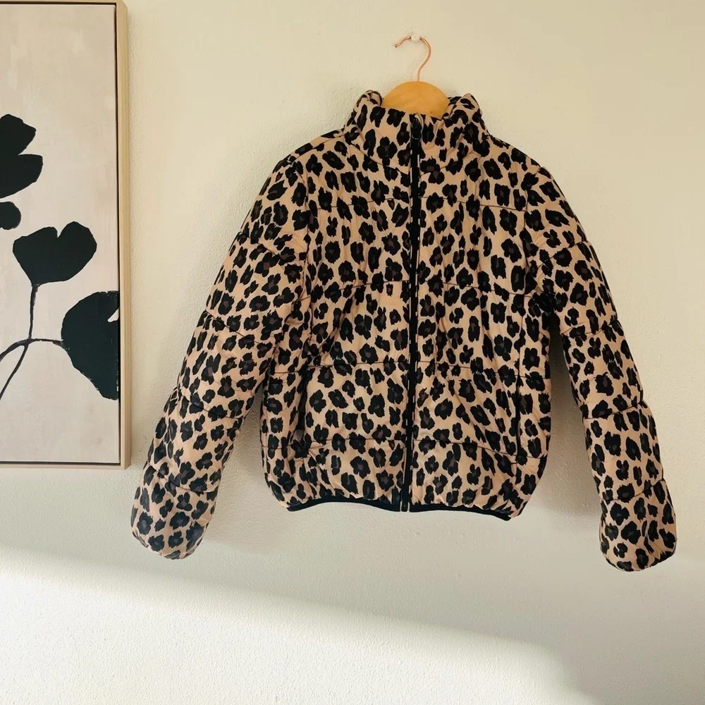 Joe Fresh Leopard Print Kids Puffer Jacket